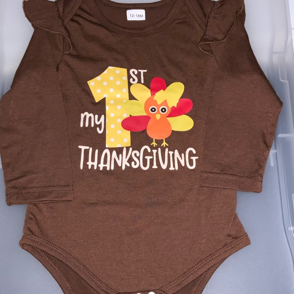 1st thanksgiving onesie